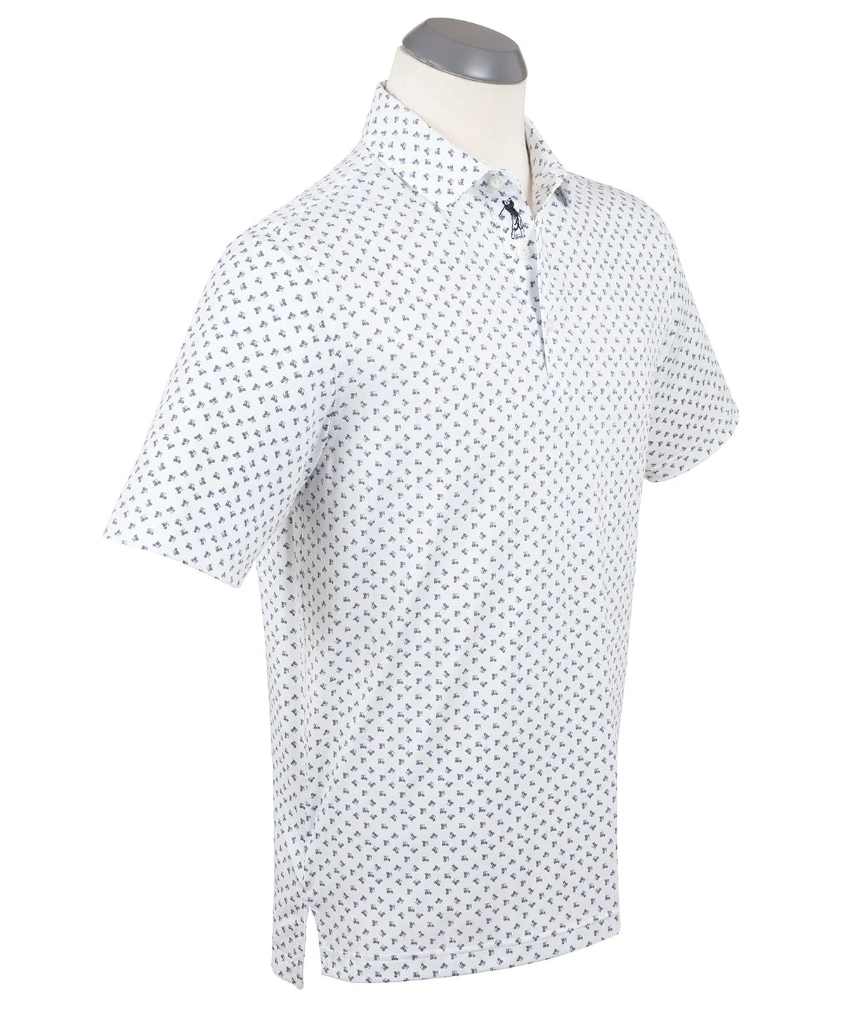 Performance Golf Cart Print Polo